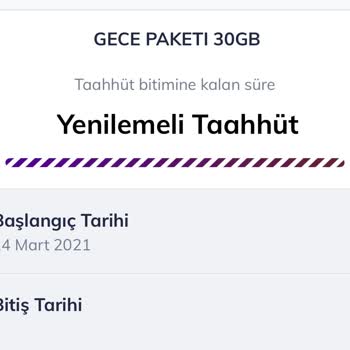 Gece 30 GB Paketi İptal Edilemiyor Müşteri Hizmetine Ulaşılamıyor