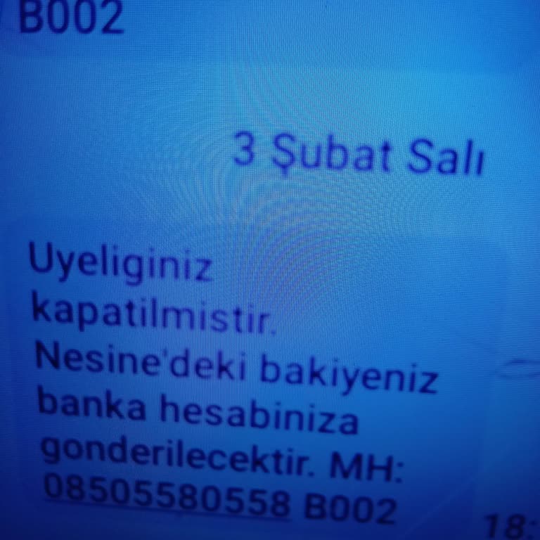 Nesine Hesabım Açıklamasız Kapatıldı, 200 TL Bakiyemin Açıklama Ve Açılışını Talep Ediyorum