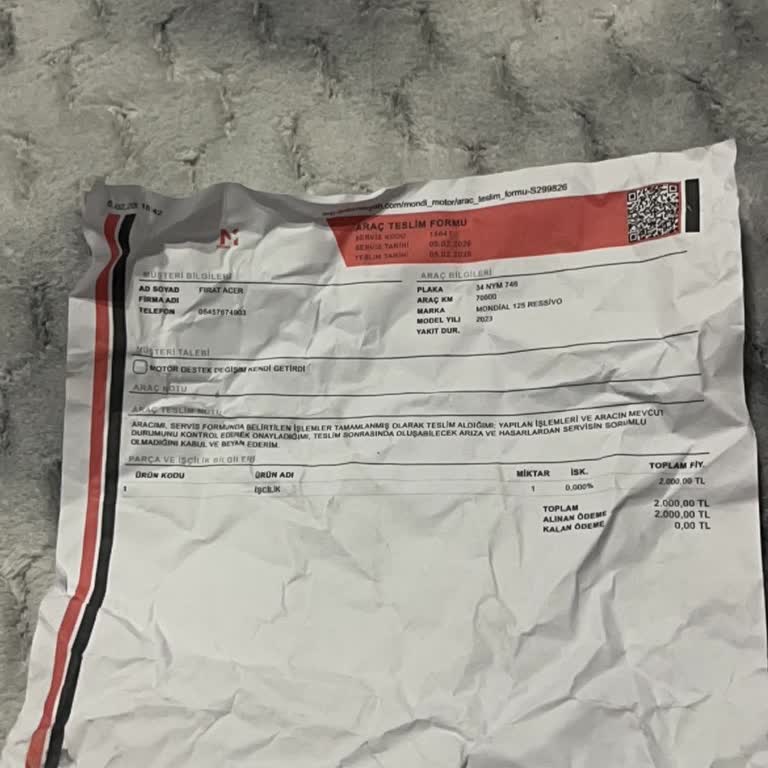 Montajı Yapılamayan Motor Askısı Ve İade Reddi