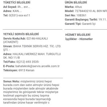 Defolu Buzdolabım Geri Gönderimde Daha Fazla Hasar Aldı, Hepsiburada Ve Satıcı Sorumluluk Reddi