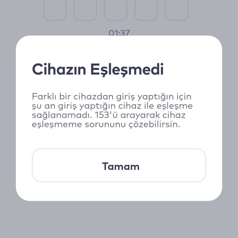 İstanbulkart Mobil Uygulamasına Girişte Cihaz Eşleşmedi Hatası Ve Destek Erişimi Sorunu