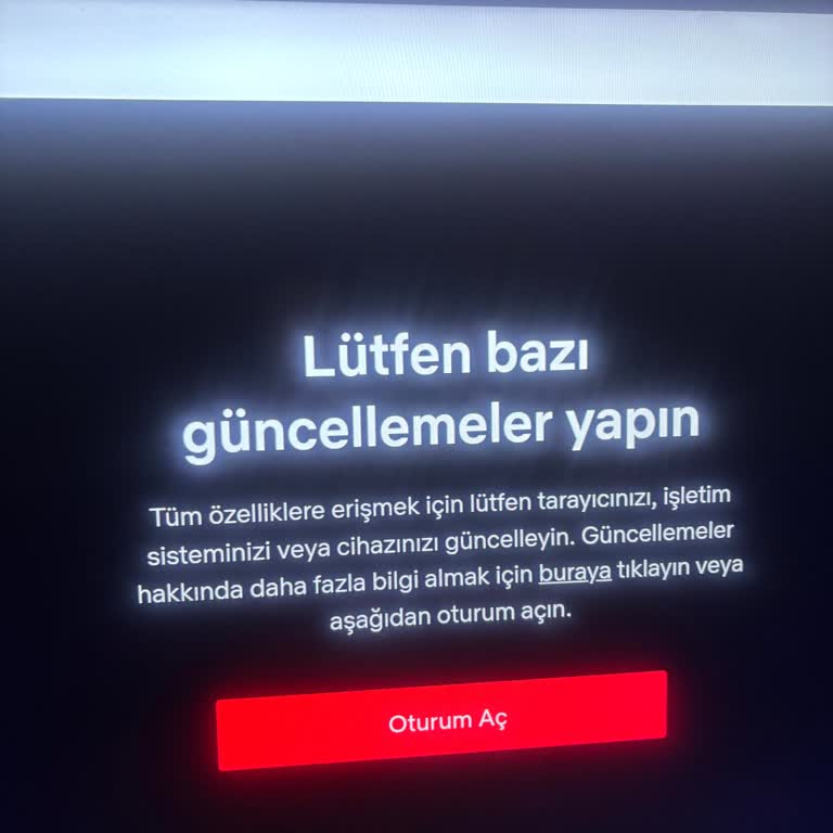 Strong Televizyonumda Netflix Uygulaması Güncelleme İsteği İle Açılmıyor