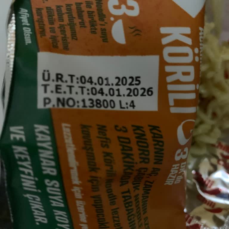 Knorr Noodle'unda Son Kullanma Tarihi Geçmiş Satış Ve Sağlık Endişesi