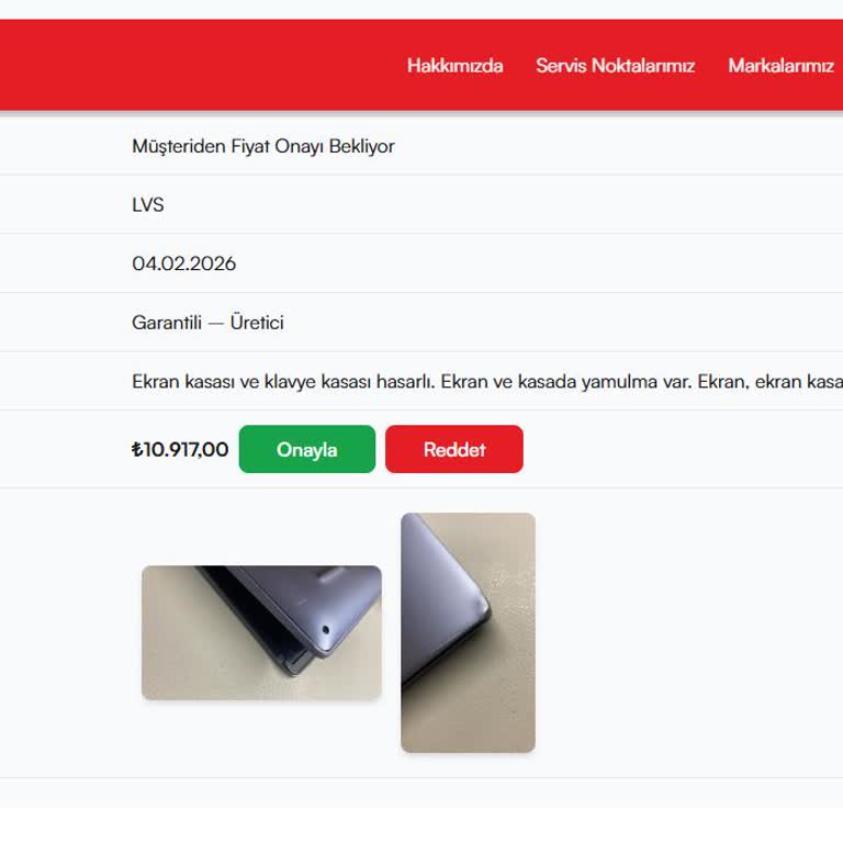 Huawei Matebook D16 Ekran Değişim Ücreti Garanti Kapsamına Alınmaması