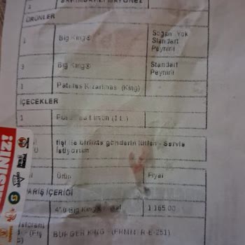 Trendyol Ve Burger King Hatalı Sipariş, Eksik Ürün Ve Hijyen Sorunu, İade Talebi Reddedildi