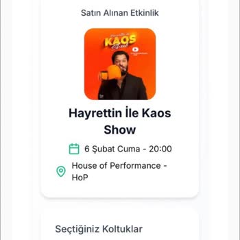 Rezervasyon Tarihi Değişikliği Bildirimi Yetersiz, Gösteriye Gidemiyorum