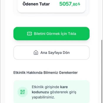 Rezervasyon Tarihi Değişikliği Bildirimi Yetersiz, Gösteriye Gidemiyorum