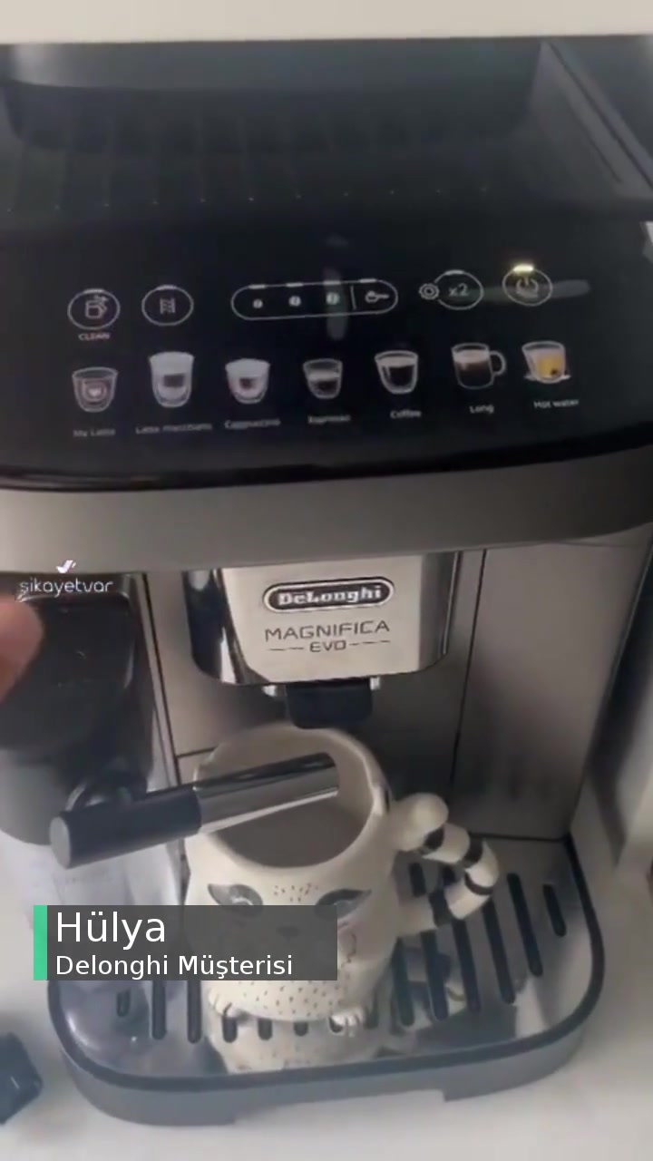 Delonghi Magnifica Evo Latte Crema Sütlü Kahve Vermiyor videonun kapak resmi