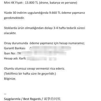 DJI Mini 4K Kayıp Sonrası Teklif Edilen İndirim Gerçekçi Değil