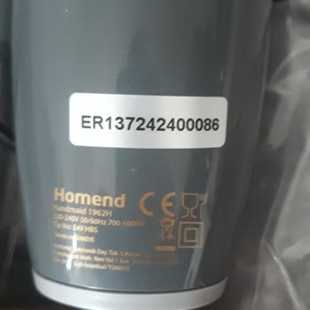 Değiştirilen Homend Blender Kısa Sürede Arızalandı Ve Garanti Süresi Yetersiz