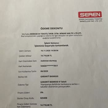 Teslim Edilmemiş Yataş Baza Ve Başlık İçin Ücret İadesi Talebi