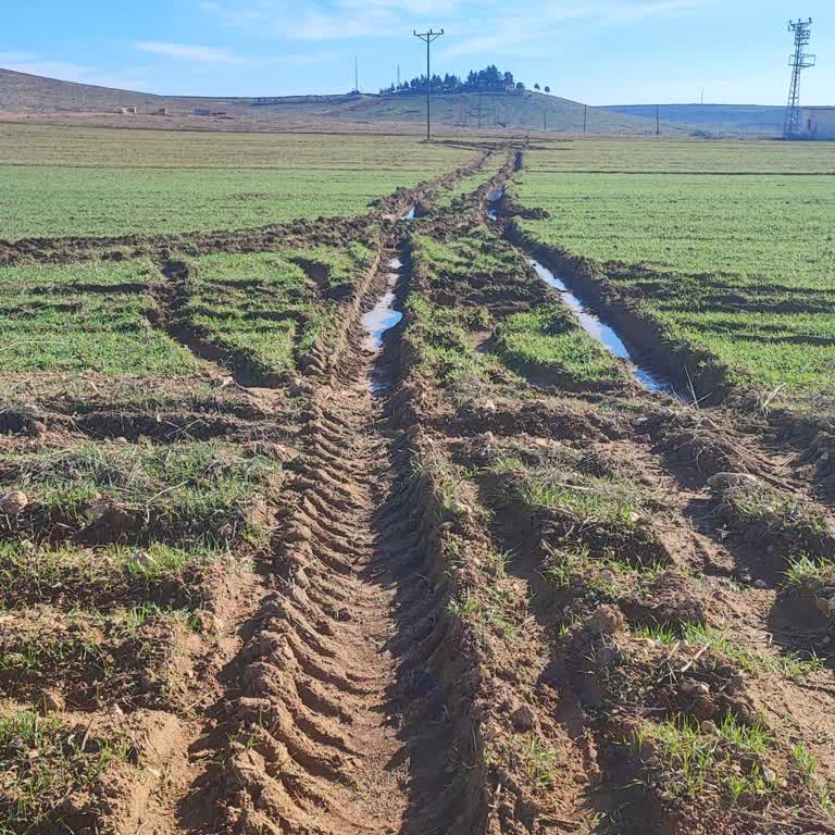 Dedaş Ekiplerinin Bilgi Vermeden Buğday Tarlamı Zarar Görmesi