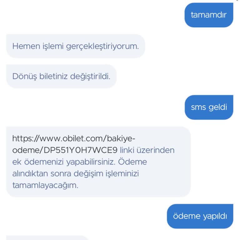 Yanlış Tarihli Bilet Değişikliği İçin 2.900 TL Ücret Alındı Ve Geri Ödeme Talebi