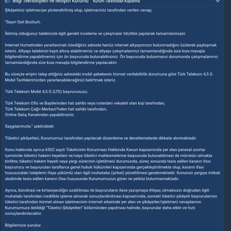 Altyapı Yok, 18 Aylık Taahhüt Şartı: 7 Aylık İnternet Mağduriyeti