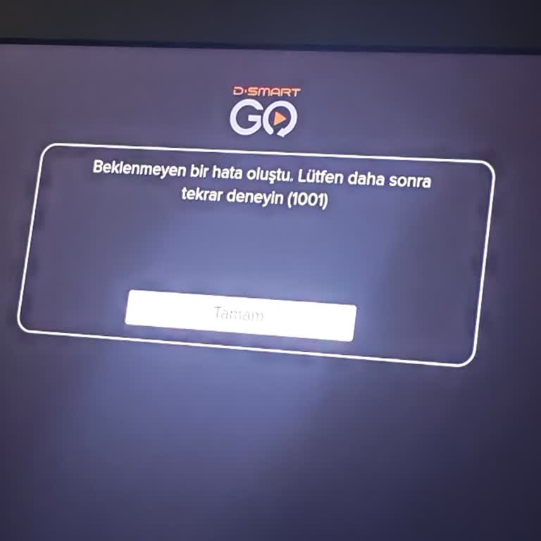 TV’de D-Smart GO Girişi Beklenmeyen Hata İle Çözülemedi!