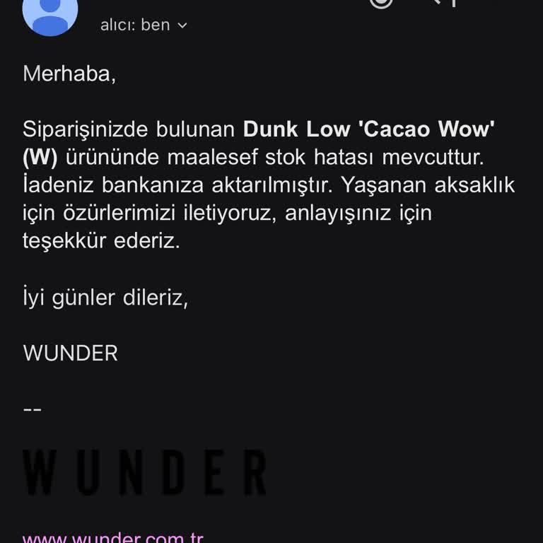 Stok Hatası Nedeniyle İptal Edilen Siparişimin İadesi Hesaba Yansımadı