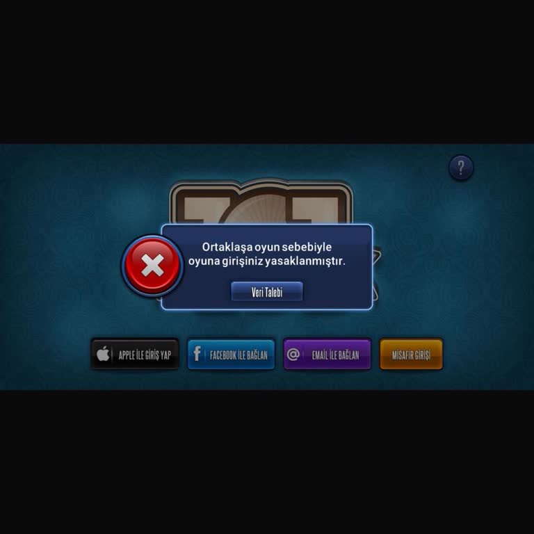 Zynga Okey Plus’ta Eşli Oyun Kullanımım Nedeniyle Haksız Ban Ve Chip İadesi Talebi