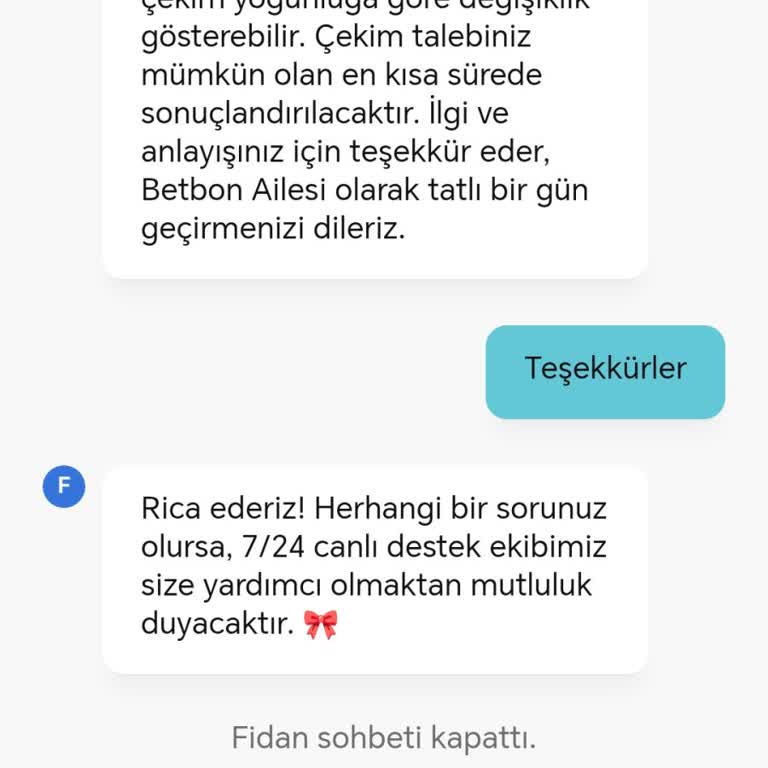Betbon’da 30 Dakika İçinde Çekim Sözü İhlali Ve Cevapsız Canlı Destek