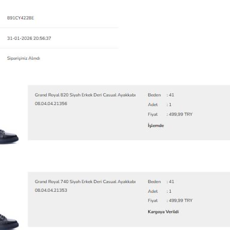 Çetinkaya Giyim'de Eksik Ayakkabı Gönderimi Ve Geciken İade