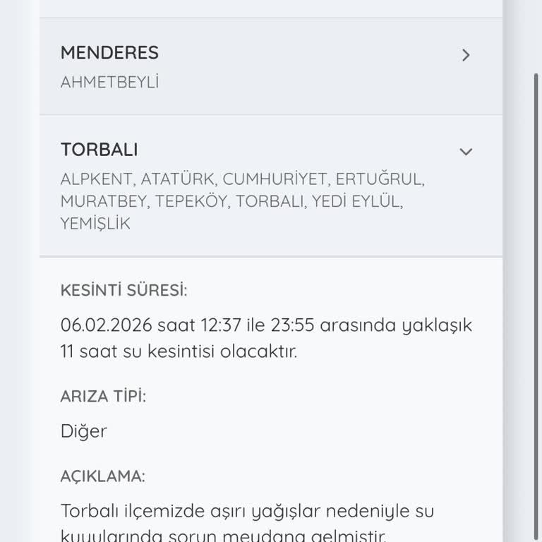 İzmir Torbalı’da 24 Saatlik Su Kesintisi Ve Eksik Bilgilendirme