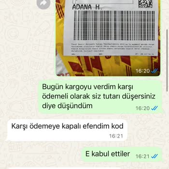 Duende Ca Değişim Ücretinde 846 TL Talebi Ve Ücretsiz Teslim Talebi