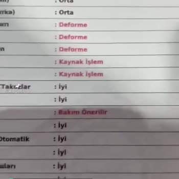 Eryaman Ankara Yamanlar Oto Ekspertiz'den Aldığım Hizmet