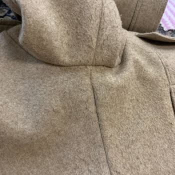 Zara Kadın Kaşe Kabanında Ayıplı Tiftiklenme