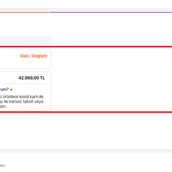 Zorunlu Dijital Hediye Nedeniyle Taksit Seçeneği Kapatıldı