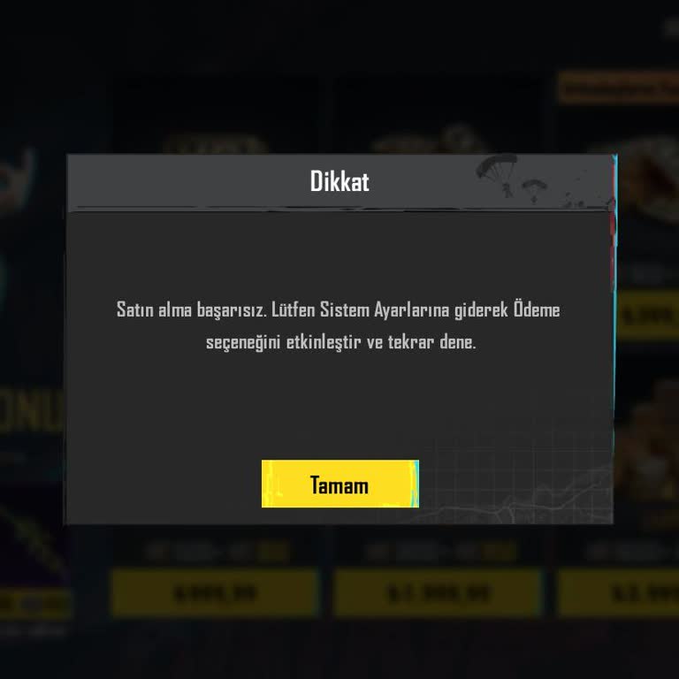 Apple Cihazında PUBG UC Satın Alımında Sürekli Başarısızlık Ve Güvenlik Kilidi Sorunu