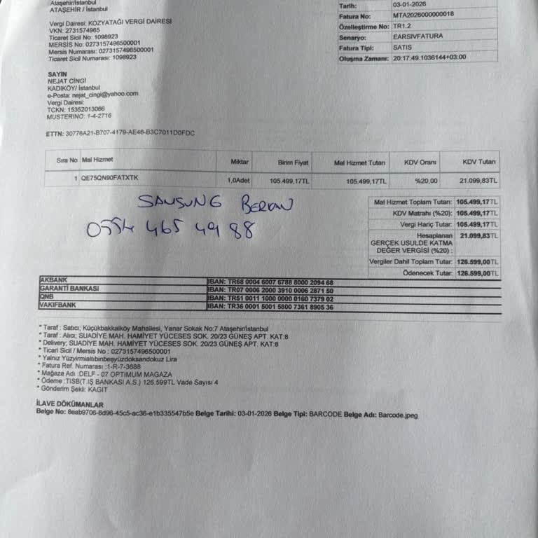 Samsung Mağazasında Söz Verilen 7.500 TL ParaPuanı Tanımsız Bırakması