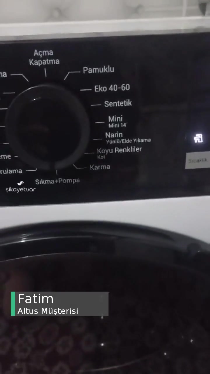 Altus Çamaşır Makinesi Kurutma Yaparken Rahatsız Edici Ses Çıkarıyor! videonun kapak resmi