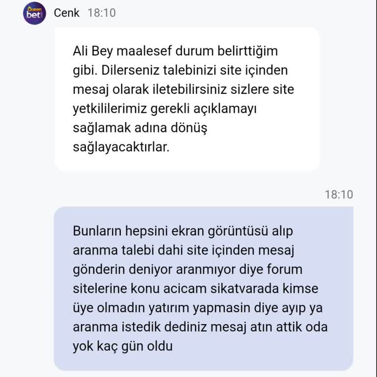 VIP Üyeye Yanıt Vermeyen Müşteri Hizmetleri
