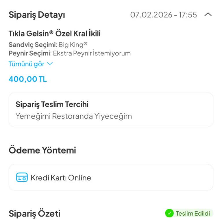 İptal Edilen Sipariş Teslim Edildi Gösteriliyor, İade İşlemi Reddedildi