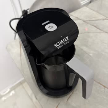 Schafer Kahve Makinesinde Mavi Işık Yanıp Sönüyor Ve Çalışmıyor