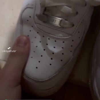 Sneaks Up Nike Air Force Çatlak Ve Fark Sorunu