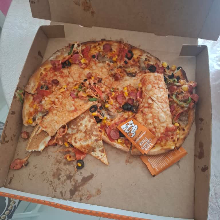 Kurye Pizza’yı Yere Düşürüp Kirlenmiş Hâlde Teslim Etti