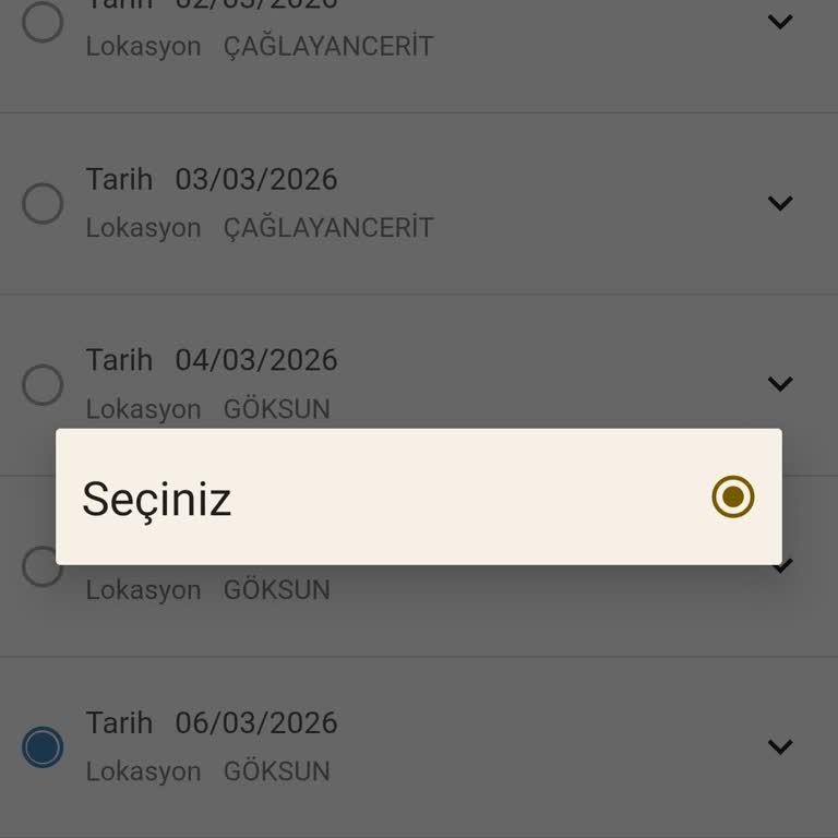 Gezici Tüvtürk İstasyonunda Saat Seçim Sorunu Ve Randevu Oluşturulamaması