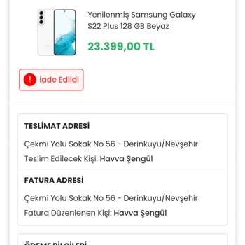 EasyCep'ten Ayıplı Telefon Ücreti İçin Geciken İade Şikayeti
