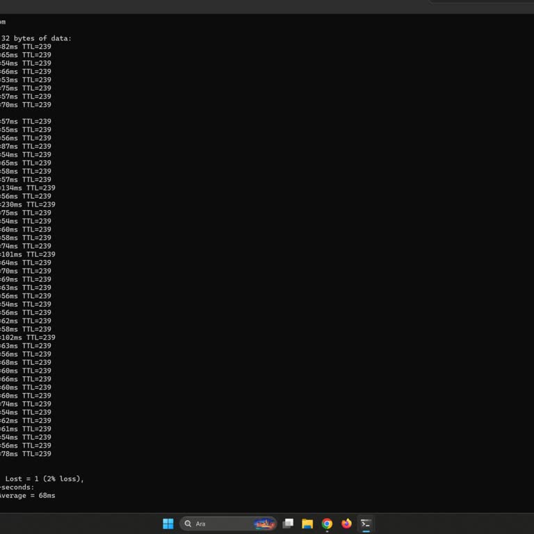 Fiber İnternette %14 Paket Kaybı Ve 600ms Ping Gecikmesi Sorunu