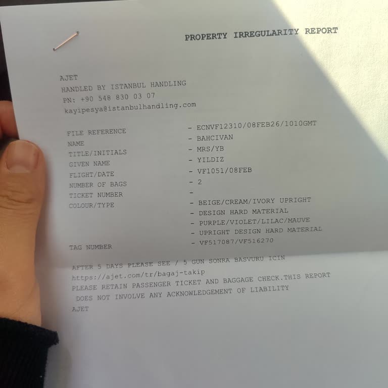 Çukurova-Ercan Uçuşunda Kayıp Bagaj Ve Yetersiz İletişim