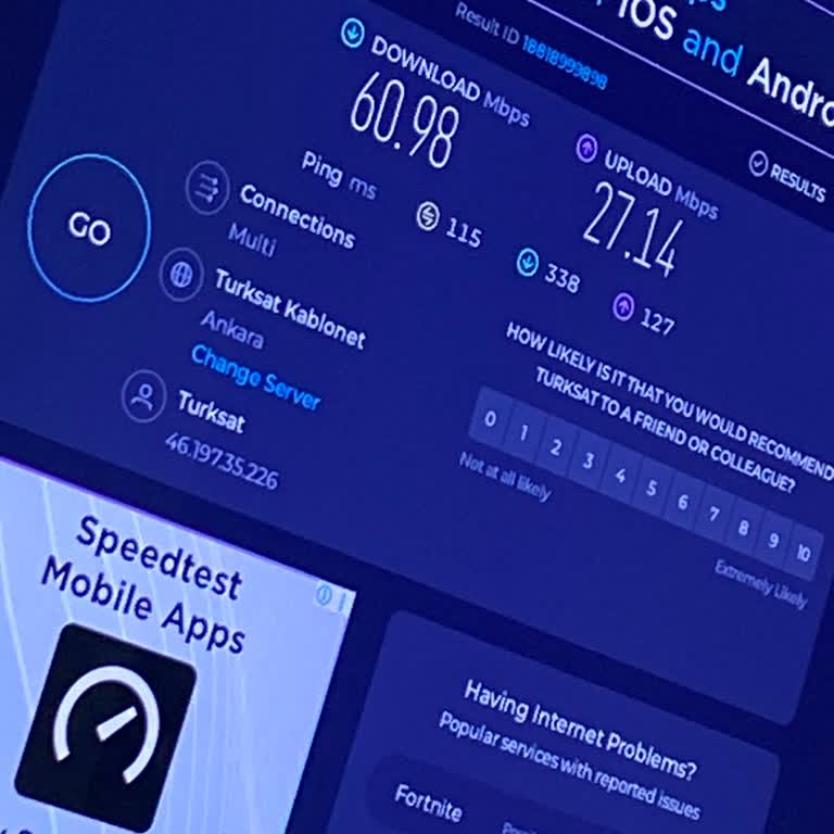 Taahhüt Edilen 1000 Mbps İnternet Hızı Sürekli Düşüyor Ve Stabilite Sağlanmıyor