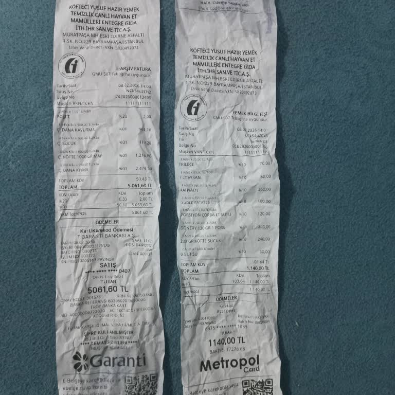 Köfteci Yusuf Bayrampaşa’da Kasap Alışverişinde Yemek Kartı Reddi