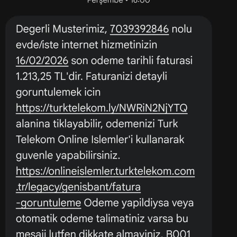 Taahhüt Bitiminde Bildirimsiz 1.213 TL'lik Fatura Artışı Şikayeti