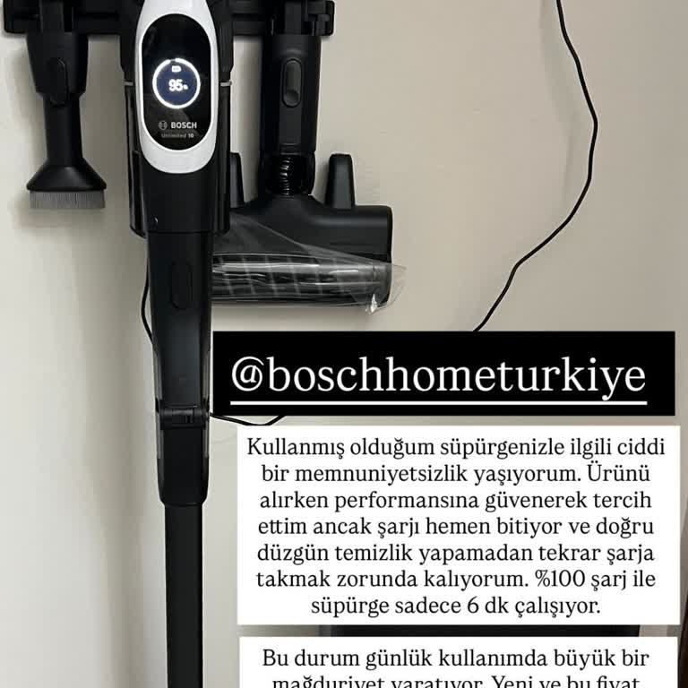 Bosch Unlimited 10 Şarj Süresi Yetersizliği Ve Ücret İadesi Talebi