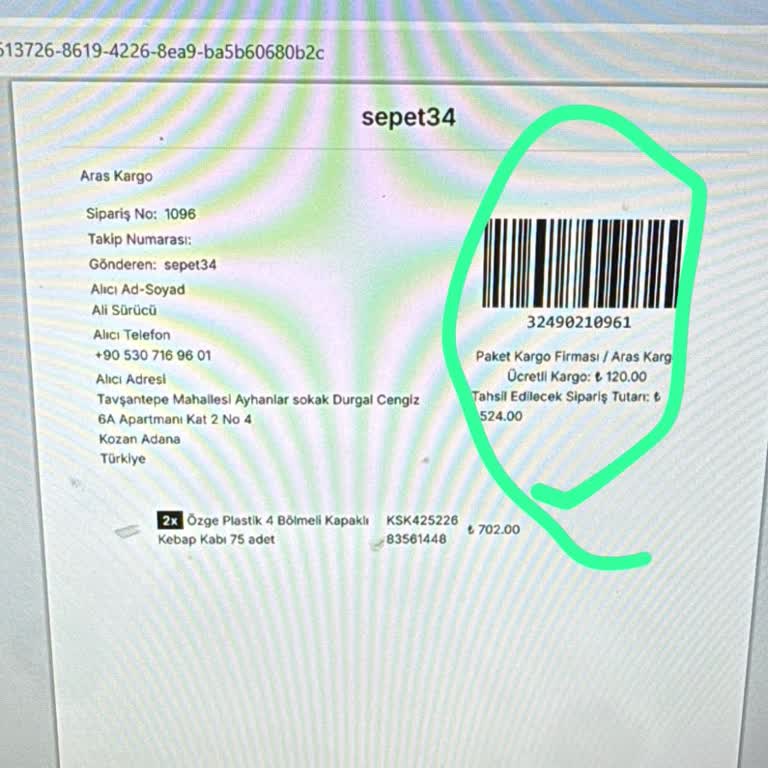 Kargo Takip Numarası Bulunamadığı Nedeniyle Sipariş İadesi Talebi
