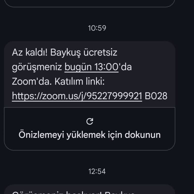 Planlanan Zoom Görüşmesi Gerçekleşmedi, Açıklama Ve Yeniden Randevu Talebi