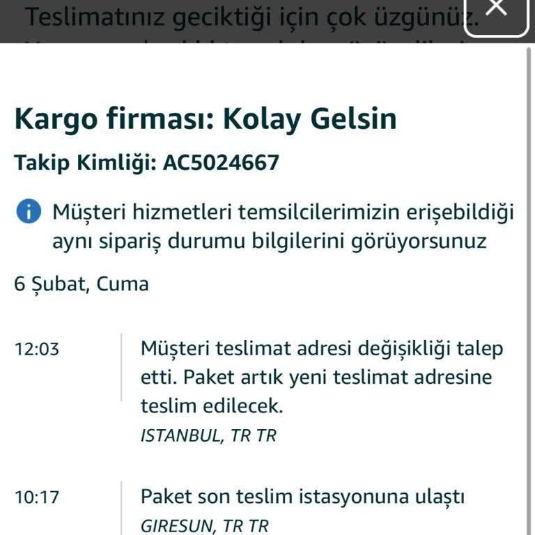 Kargo Teslimatı Sürekli Ertelendi, İlgisiz Davranış