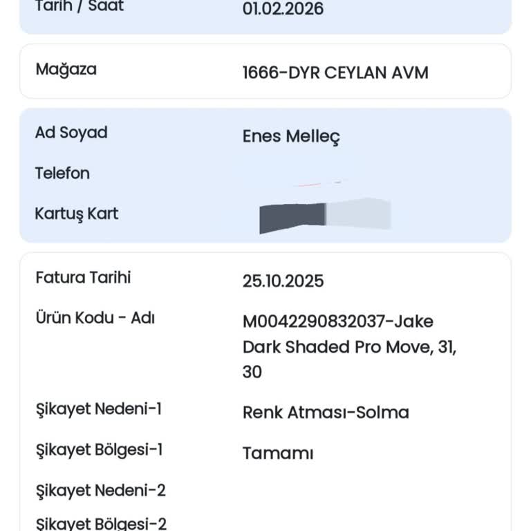 Mavi Pantolonun İlk Yıkamada Renk Solması Ve Değişim İsteği
