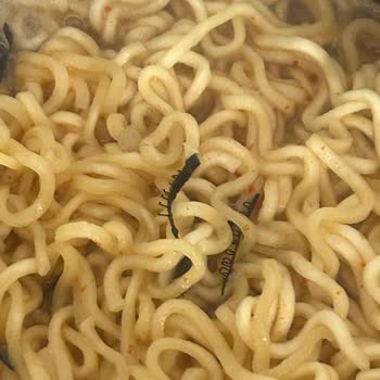 İndomie Noodle’da Siyah Kırkayak Benzeri Canlılar Görüldü