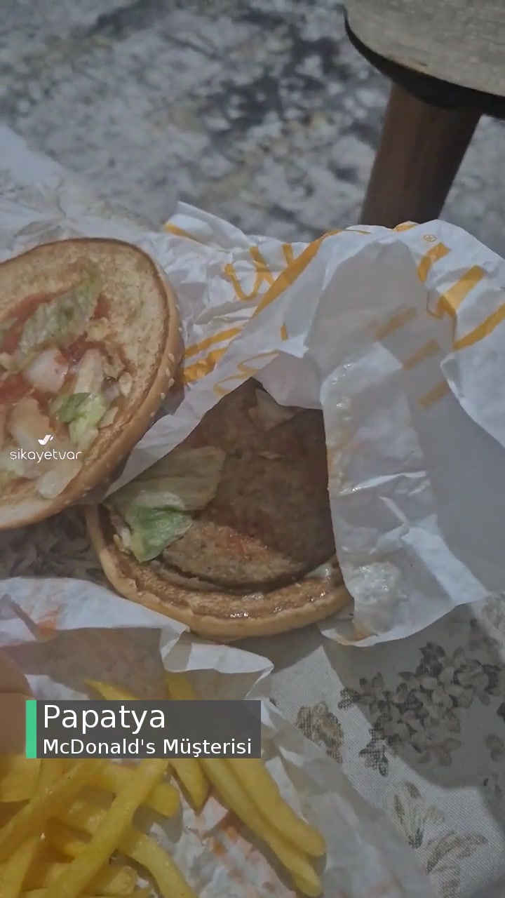 McDonald's Çiğ Patates Ve Buz Gibi